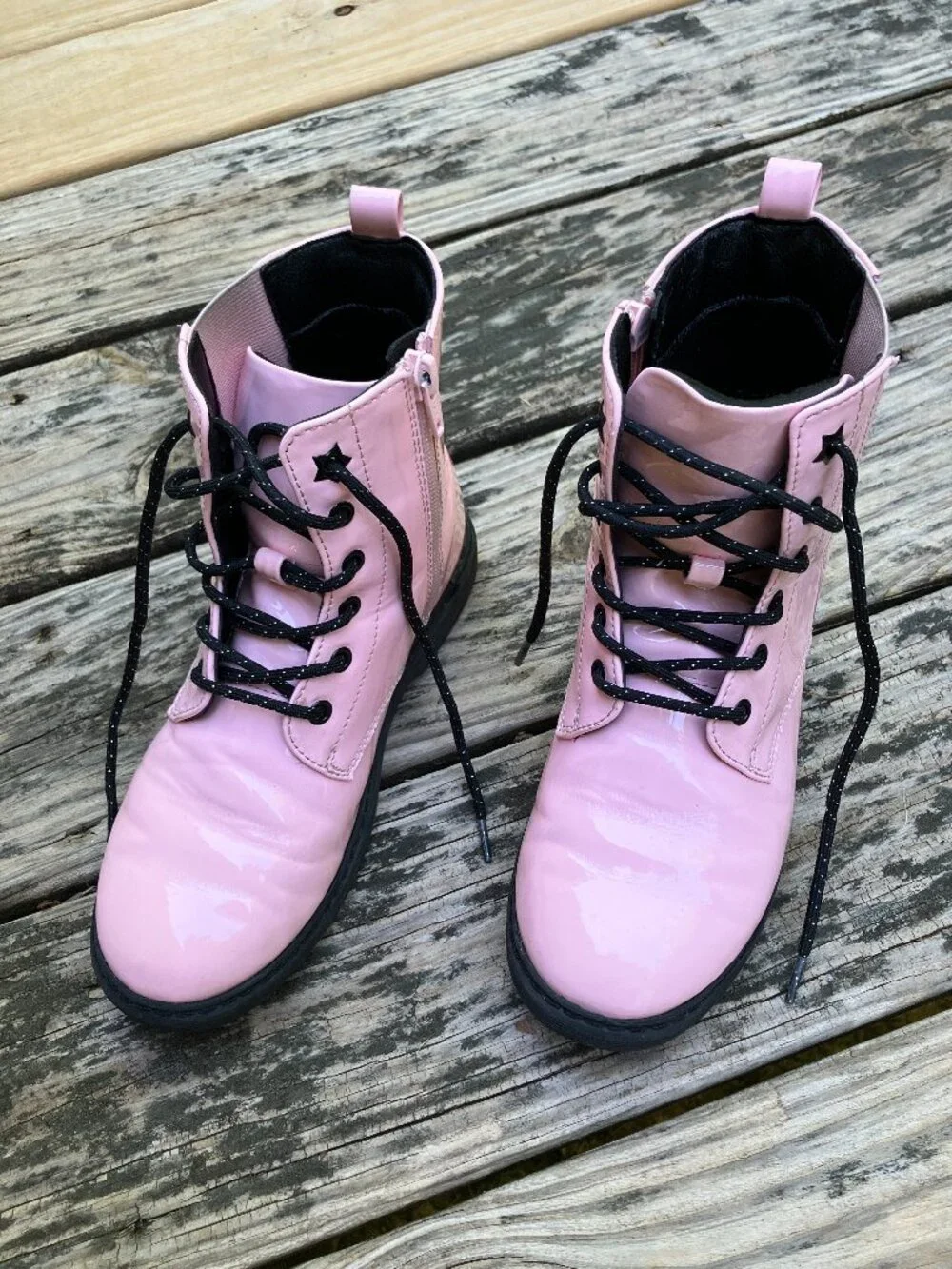 SO Roxana Girls' Pink Combat Boots
